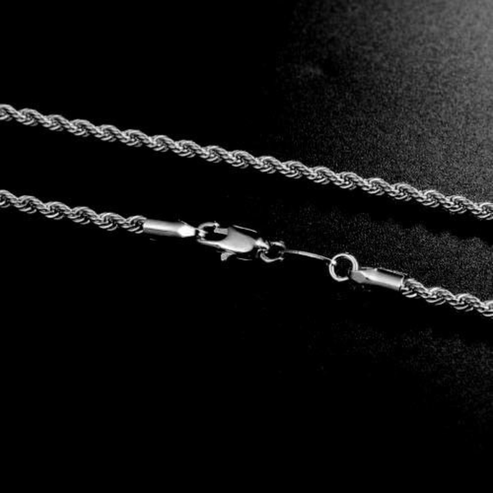 Stainless Steel "Rope" Chain Necklace - Picture 4 of 4